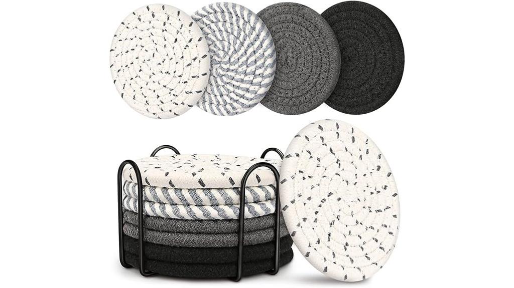 set of four drink coasters