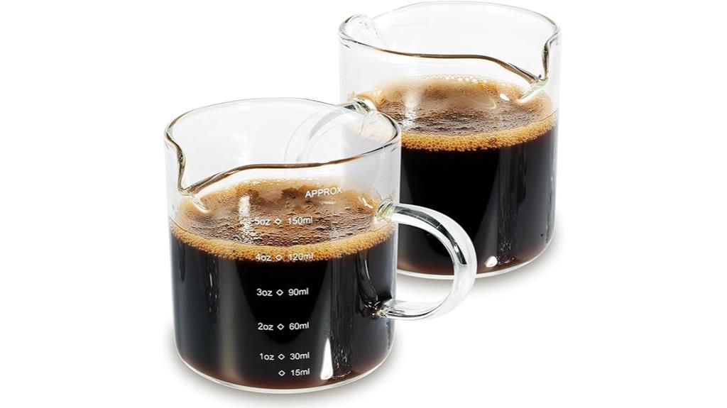 set of two 5oz espresso cups