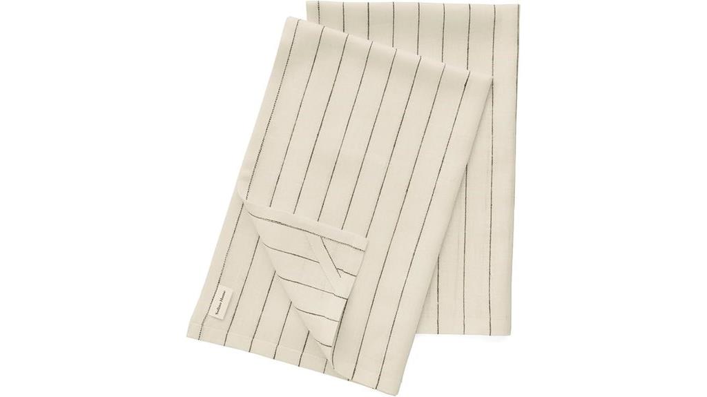 set of two linen towels