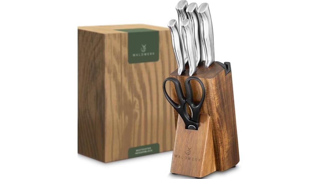 seven piece kitchen knife set