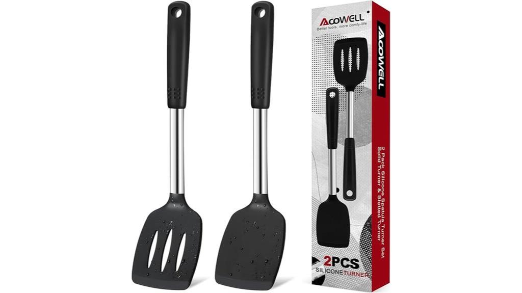 silicone cooking spatula set