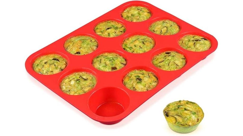 silicone muffin baking pan