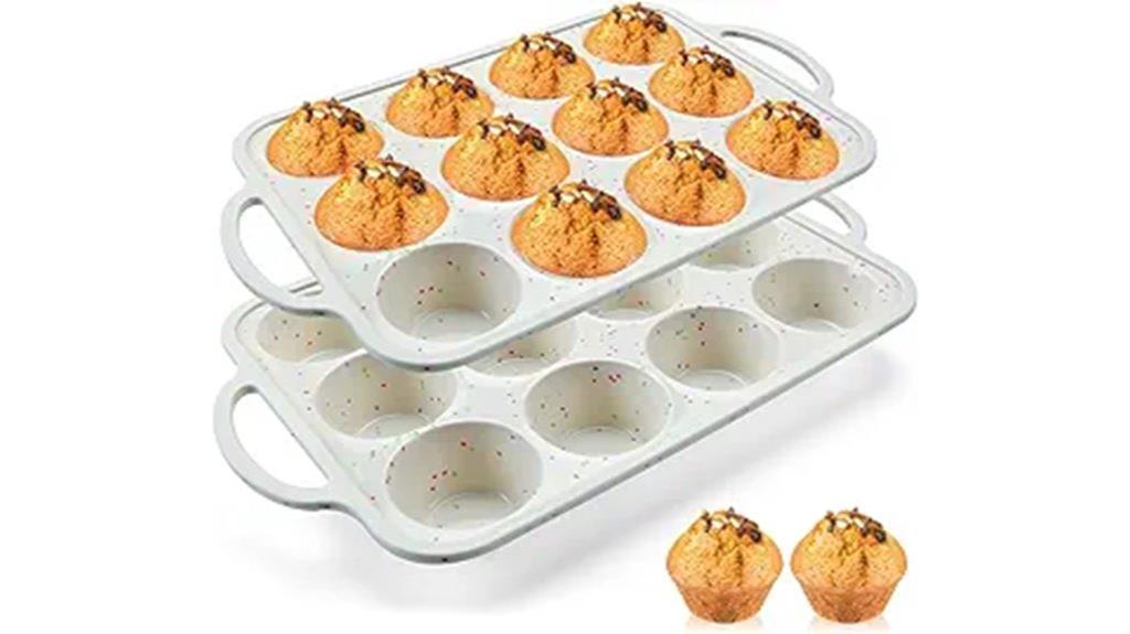 silicone muffin baking pans