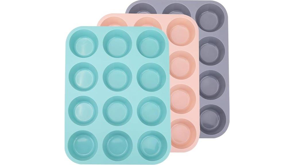 silicone muffin baking set