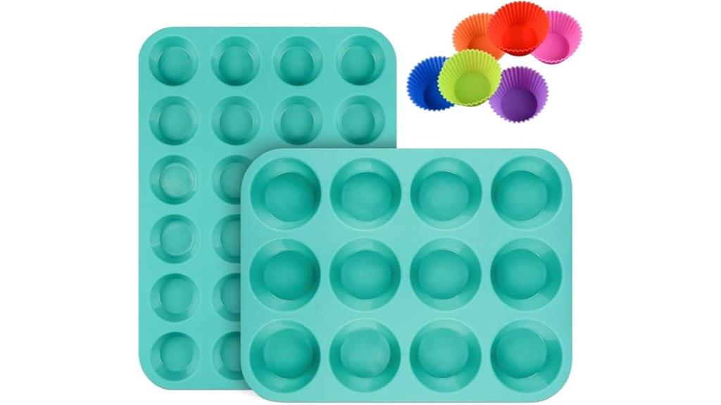 silicone muffin cupcake set