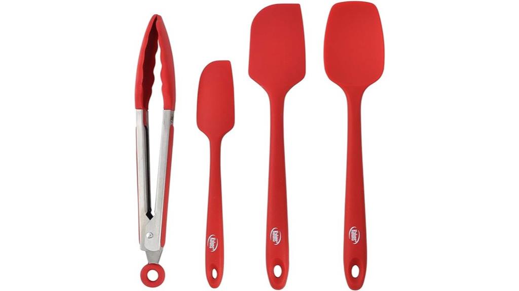 silicone spatula set