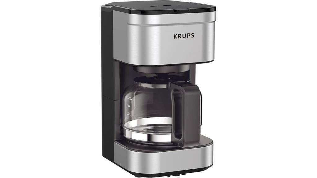 silver glass drip coffee maker