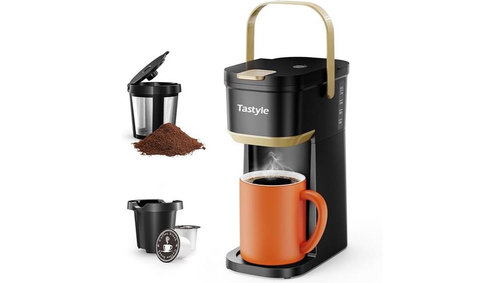 single serve coffee brewing device