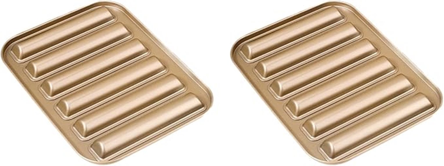 six cup ladyfinger mold