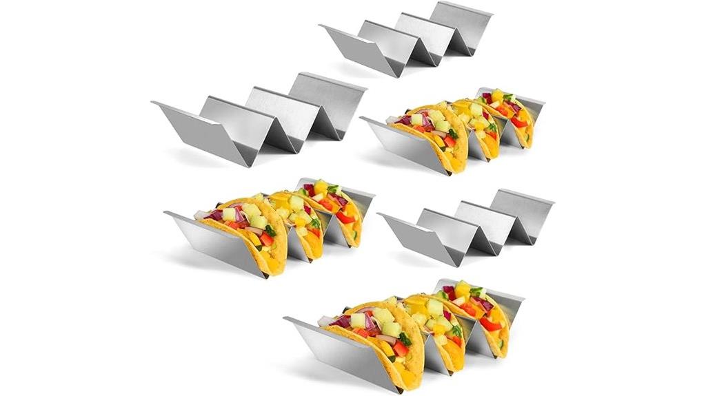 six handle taco holders