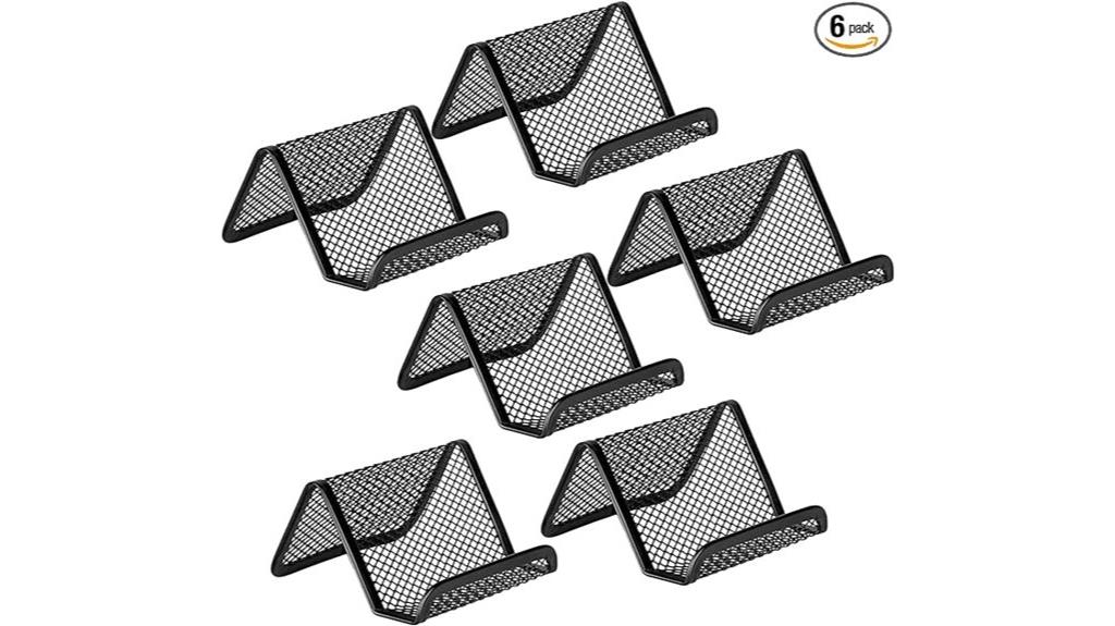 six pack desk card holders