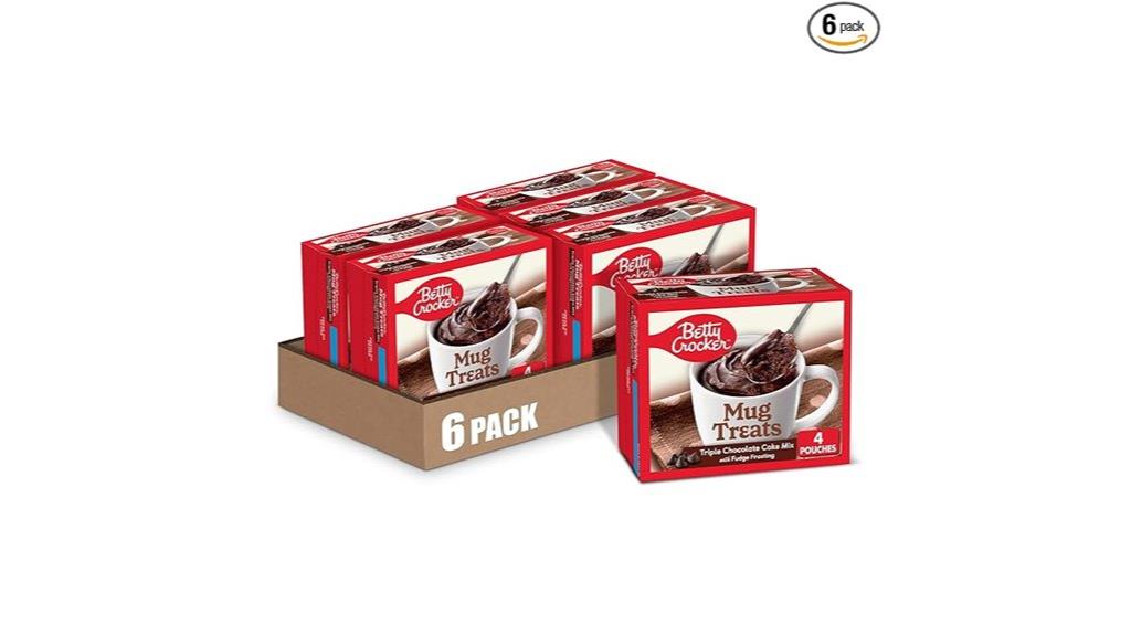 six pack of chocolate cake