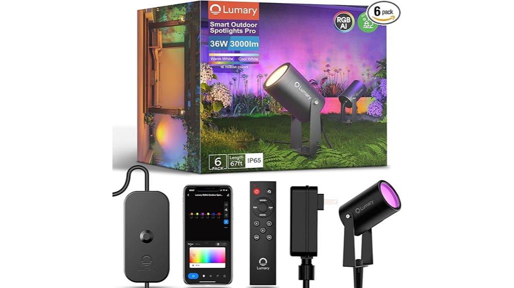 six pack smart landscape lights