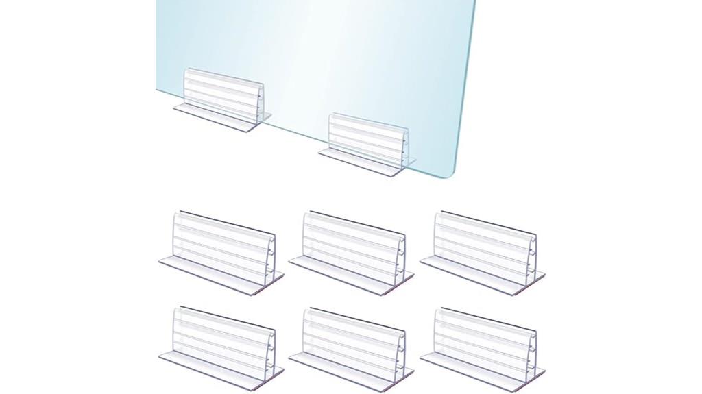 six pack sneeze guard holders