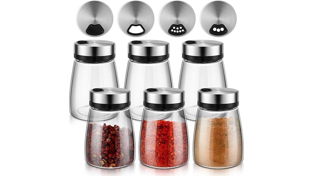 six piece salt pepper set