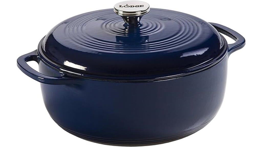 six quart enamel dutch oven