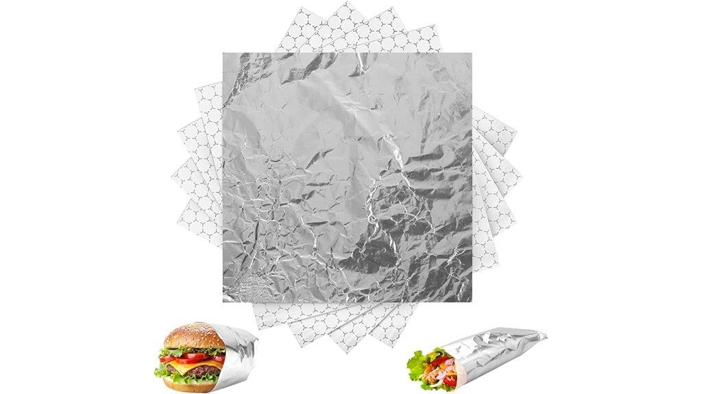 sixty insulated foil wraps