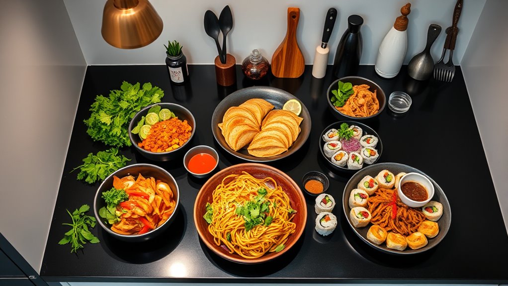 small kitchen fusion menu