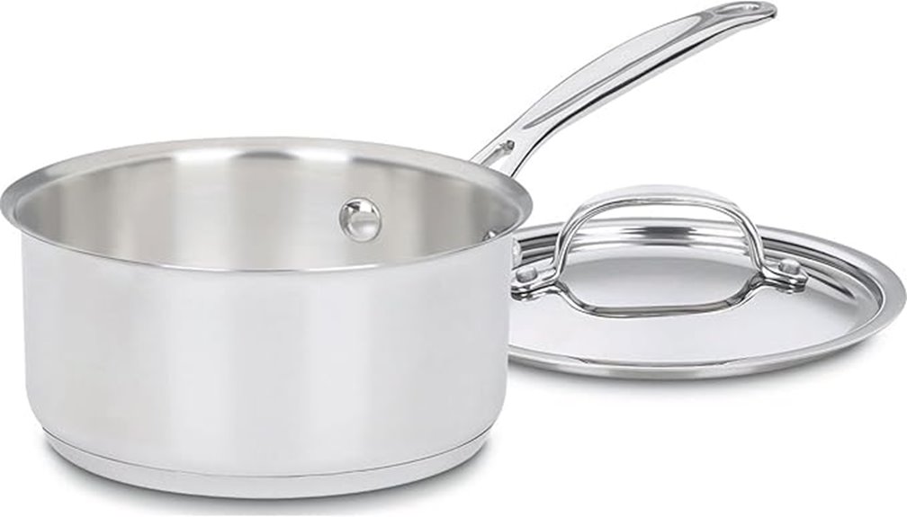 small stainless steel saucepan