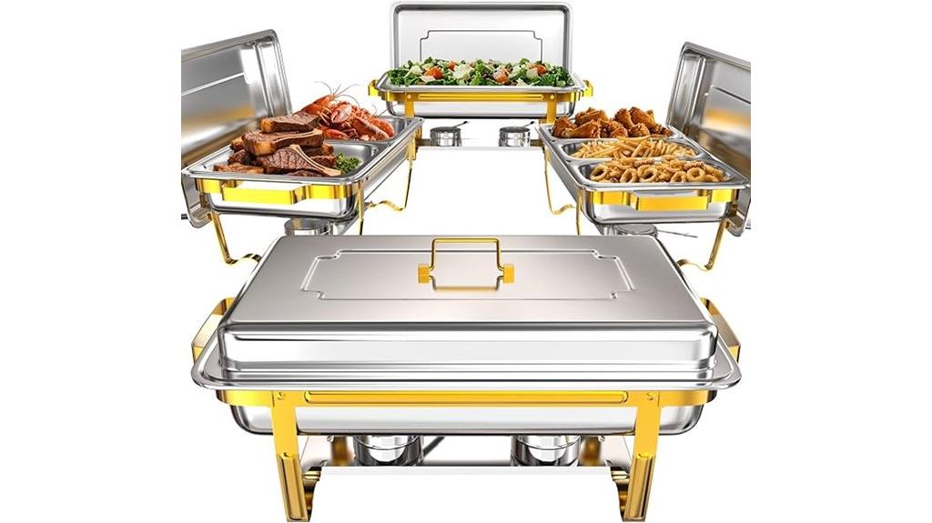 stackable buffet chafing dishes