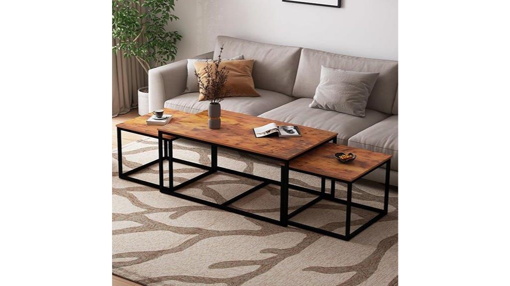 stackable coffee table set