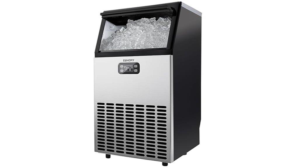 stainless steel 100lb ice maker