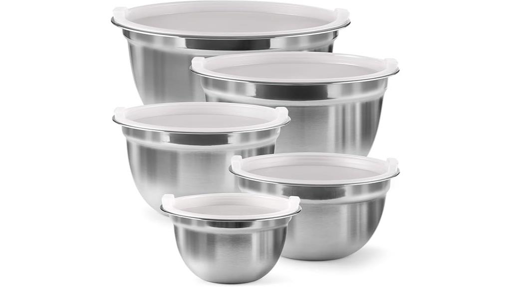 stainless steel bowl set