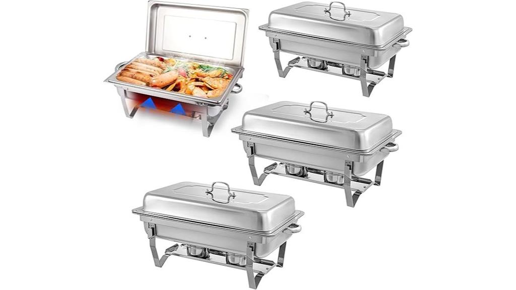 stainless steel buffet chafers