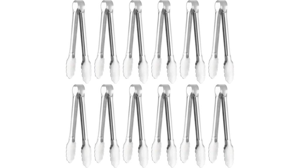 stainless steel buffet tongs