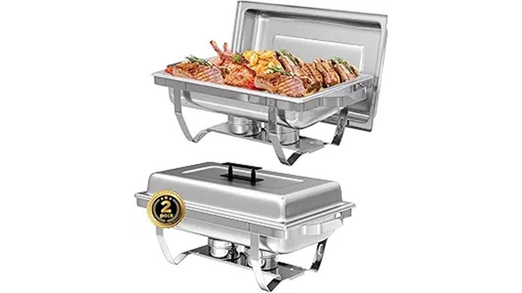 stainless steel chafing set