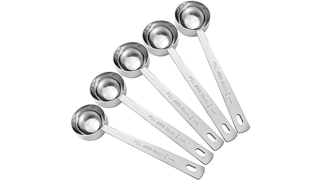 stainless steel coffee scoops
