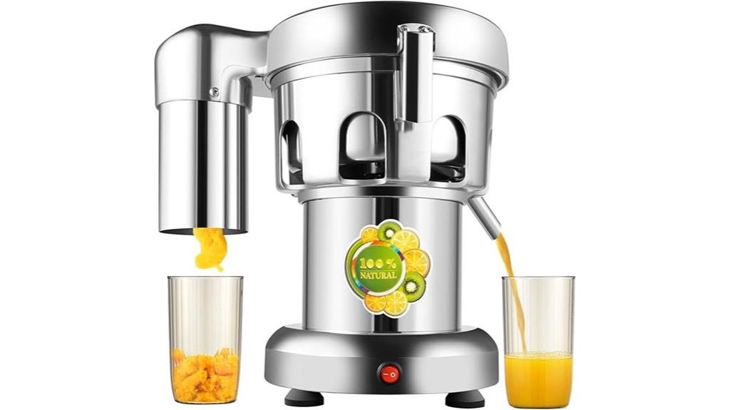 stainless steel commercial juicer