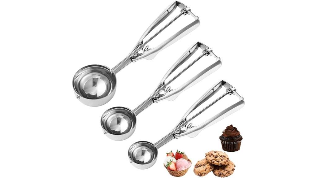 stainless steel cookie scoops
