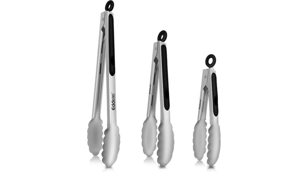 stainless steel cooking tongs