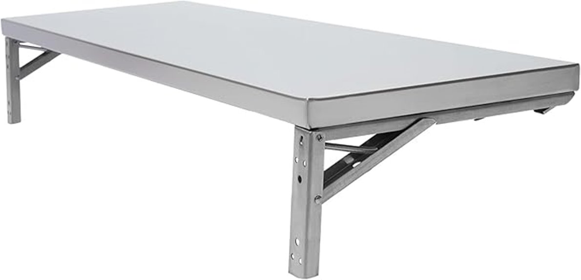 stainless steel folding shelf
