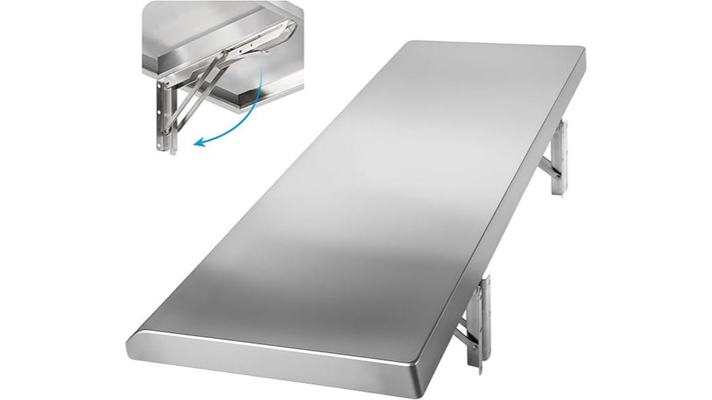 stainless steel folding shelf