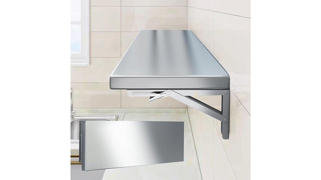 stainless steel folding shelf