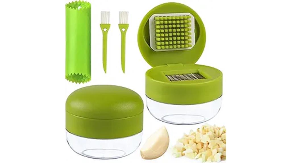stainless steel garlic set