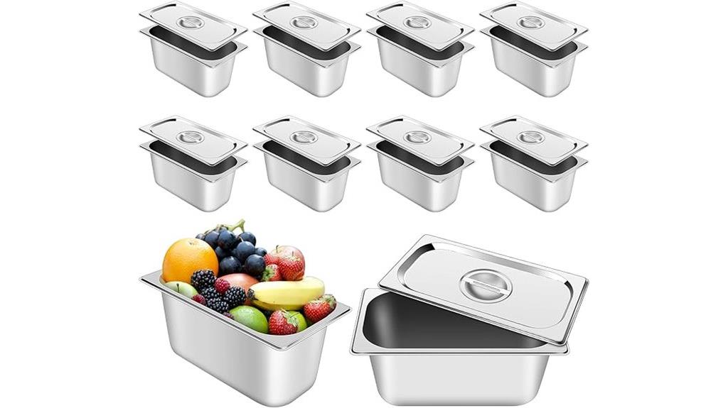 stainless steel hotel pans