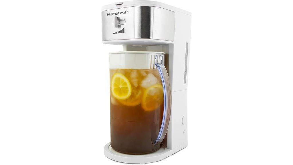 stainless steel iced tea brewer
