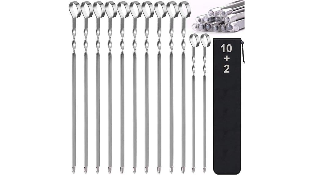 stainless steel kebab skewers