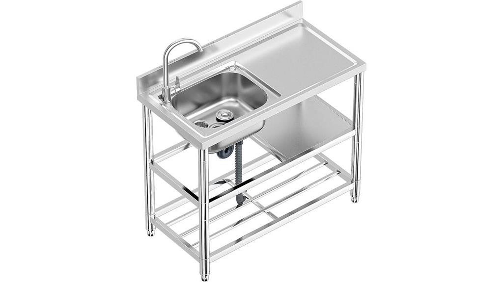 stainless steel kitchen sink