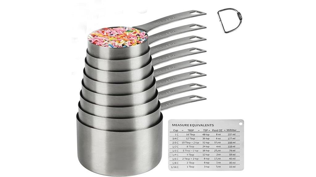 stainless steel measuring cups