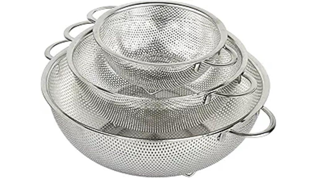 stainless steel micro perforated strainer