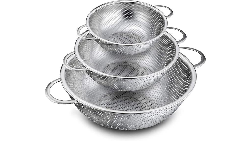 stainless steel micro perforated strainers