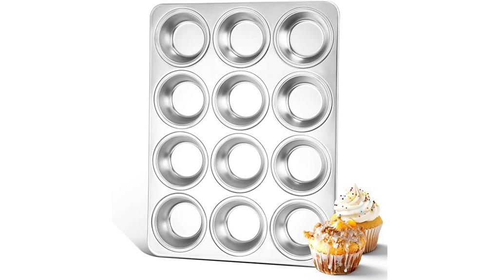 stainless steel muffin pan