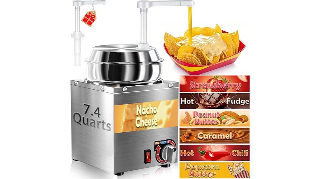 stainless steel nacho cheese dispenser