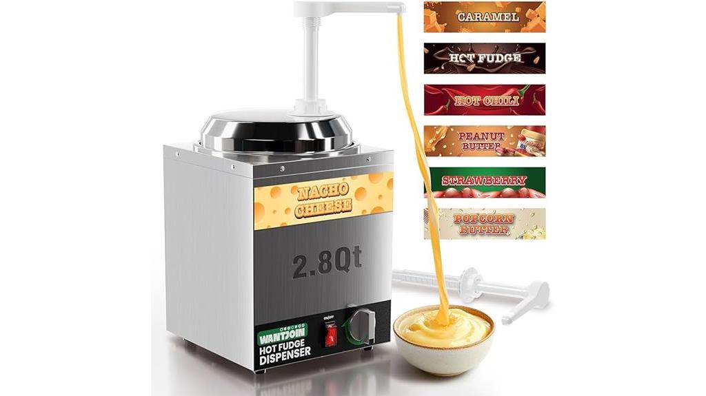 stainless steel nacho dispenser