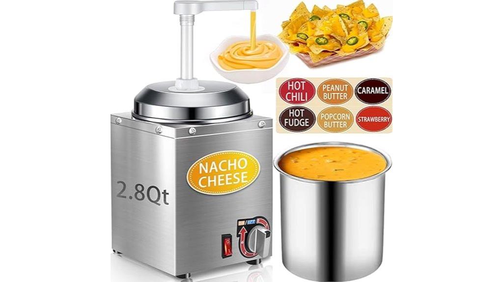 stainless steel nacho dispenser