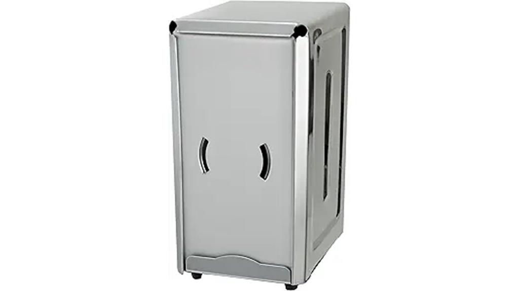 stainless steel napkin dispenser